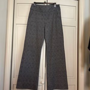 CAbi Black Plaid Wide Leg Pants EUC